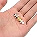 Linsoir Beads 10 Sets Small Strong Magnetic Barrel Clasps Magnetic Fasteners Perfect for Arthritis Person 6mmX11mm Rhodium Finish
