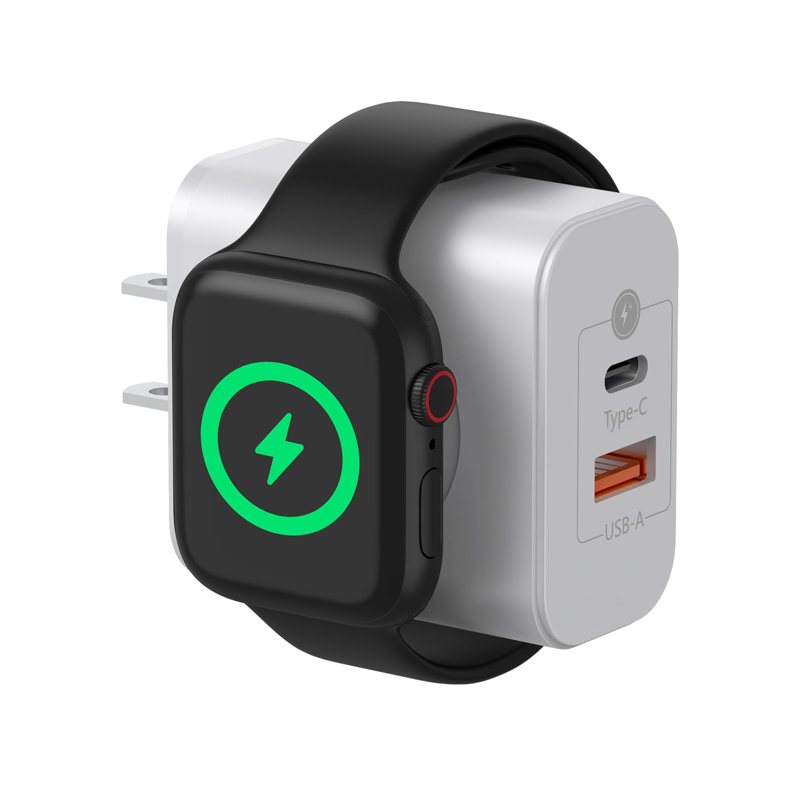 for Apple Watch Charger, 3 in 1 USB C Portable Wall Fast Charging Block, 23W Dual Ports Charging for iWatch Series 10/9/8/7/6/SE/5/4/3/2/1/Ultra, for iPhone 17/17 Pro/17 Pro Max/16/15