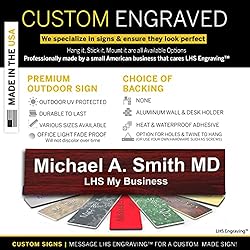 LHS My Business | Engraved Name Plates for Door