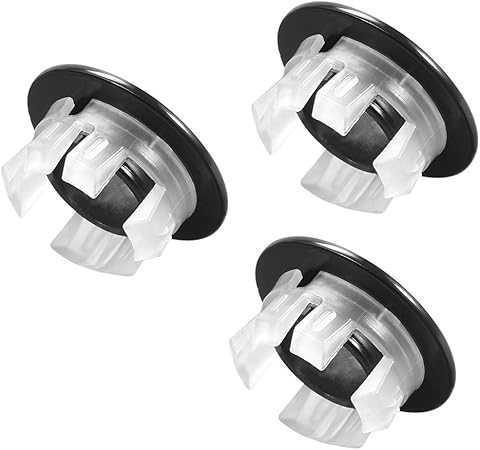Uxcell Sink Overflow Covers Kitchen Basin Trim Round Hole Caps