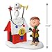 Hallmark Keepsake 2017 PEANUTS Charlie Brown and Snoopy Decked-Out Doghouse Sound Christmas Ornament With Light