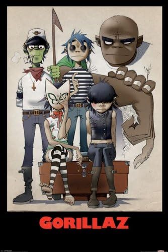 Music - Alternative Rock Posters: Gorillaz - All Here - 35.7X23.8