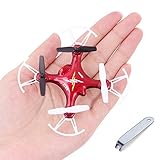 Syma X12S-G Micro Nano Drone Mini Quadcopter with Controller and Prop Guards RTF Easy for Beginners Red