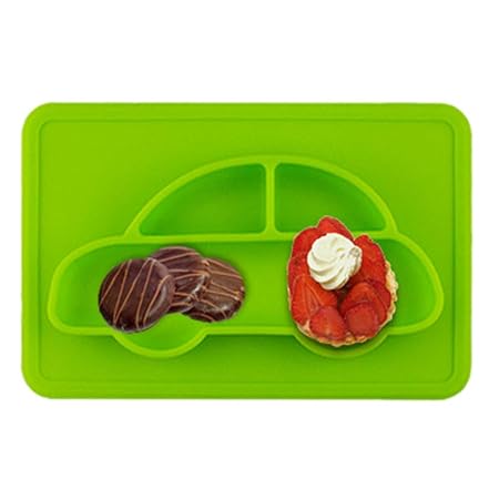 Sforza Plato Infantil Stick to Table Apto para lavavajillas y ...