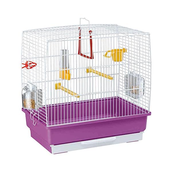 Ferplast - Rekord 2, Gabbia per Uccelli di Colore Bianco