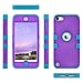 Galaxy J7 Case, ULAK Anti Slip Galaxy J7 Case Dust Scratch Shockproof Protective Cover for Samsung Galaxy J7 J700 (2015) with Hybrid High Soft Silicone + Hard PC Case (Purple/Blue)