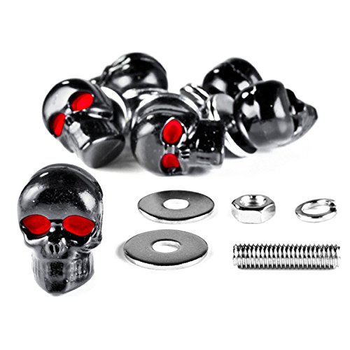 Motorcycle Parts Skull Fairing Windscreen License Plate Bolts Screw
