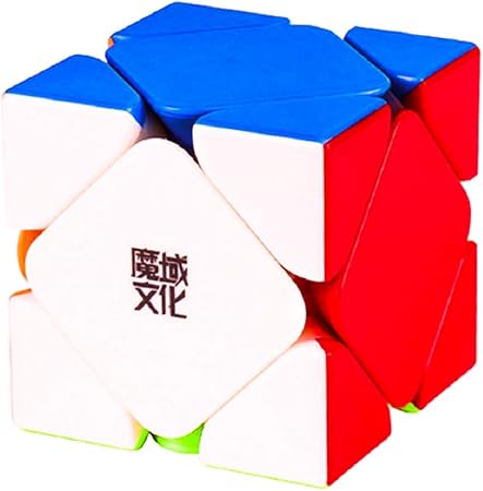 D ETERNAL YJ MoYu Skewb Rubik Rubix Rubic High Speed Sticker-Less Magic Twisty Puzzle Cube 3x3x3