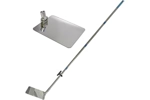 GLOBAL CARE MARKET Under Vehicle Inspection Security Mirror – Large Under Car Search Mirror Couple to 3/4-in Extendable Threaded Poles for Check on Checkpoints, Airports, Hotels, Clubs, Police Sheriff and Milita Base