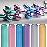 Metallic Latex 260Q Balloons for Twisting Animals