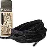 Elastic Stretch Shoelaces Black - 45 Inch Shoe Laces