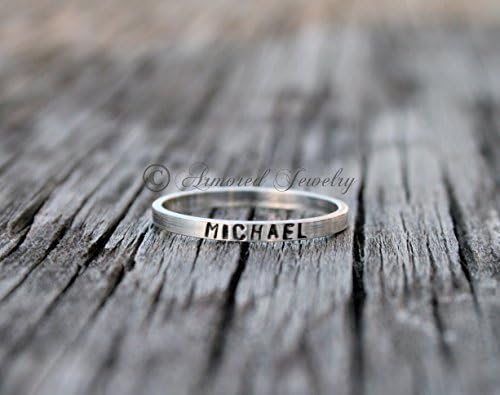 Personalized Sterling Silver Stackable Rings - Customizable Name Jewelry - Stacker Stacking Rings - Mother Daughter Jewelry - Custom