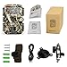 WOSPORTS Trail Camera Hunting Game Camera, 2019 Upgraded Motion Activated Night Vision up to 65ft,1080P Full HD Waterproof Wildlife Scouting Monitoring Home Security Camera, 88D (Trail Camera-Camo)