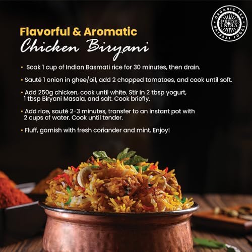 PRIDE OF INDIA – INDIAN BIRYANI MASALA SEASONING SPICE – 2.40 OZ. SMALL DUAL SIFTER BOTTLE – GOURMET SPICE BLEND – IDEAL FOR LAYERED VEGETABLE AND MEAT PILAF – SUITABLE FOR VEGETARIANS & VEGANS