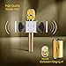Portable Wireless Karaoke Microphone -TopBest Q7 Rechargeable 3-in-1 Bluetooth Speaker Music Playing Machine Fit Apple iPhone Android Phone Or PC for Family Gathering KTV,Outdoor Camping,Bonfire Party
