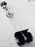GAS POWER HAND HELD CLEANING SWEEPER BROOM DRIVEWAY TURF ARTIFICIAL GRASS