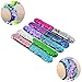 Mermaid Slap Bracelet 5 Pack for Birthday Party Favors Christmas Gifts, Two-color Decorative Reversible Charm Magic Sequins Flip Wristband Bracelet for Kids,Girls,Boys,Women