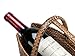 KOUBOO Wine Bottle Basket and Decanter in Rattan-Nito, Brown