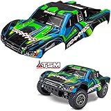 Traxxas TRA6844X Body, Slash 4X4, Green and Blue (Painted, Decals Applied)