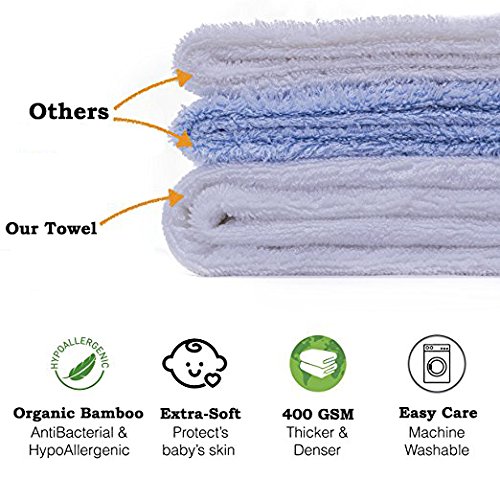image for Tink Top Extra Soft Bamboo Hooded Baby Towel | Sized for Infant and To