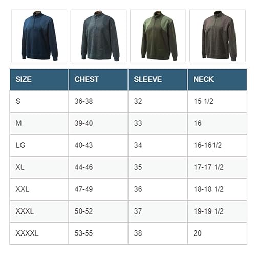 Beretta USA Men's Honor Windstop Silent Wool Blend Relaxed Fit 1/4 - Main Image