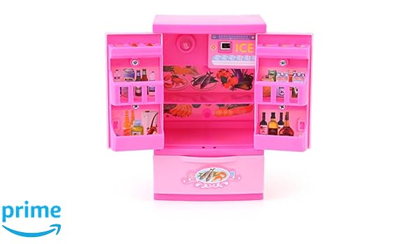 Refrigerador de Cocina Artificial Rosa Mini Frigorífico ...