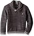 Nautica Boys' Shawl Collar 'Mainstay' Marl Sweater with Toggle Closure