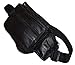 Leatherboss Genuine Leather Fanny Travel Outdoor hiking Cell phone holder pouch Wallet purse for men women, Black