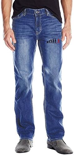 Men's Longboard Evolution Dancer Skateboarder Straight-Fit Jean
