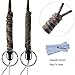 Techion 2 PACK [25 Inches] Strong Paracord Survival Lanyard Necklace with Split Ring & Clip for Keys & ID holders [Quick Release/Easy Disassemble](Camouflage)