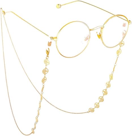 Amazon Co Jp メガネ チェーン メガネ ストラップ 眼鏡チェーン シンプ ライフツリーメガネチェーンメガネチェーンシンプル な完全手作りの銅金属チェーンメガネチェーンサングラスアクセサリー 眼鏡小物 Color Gold ホーム キッチン