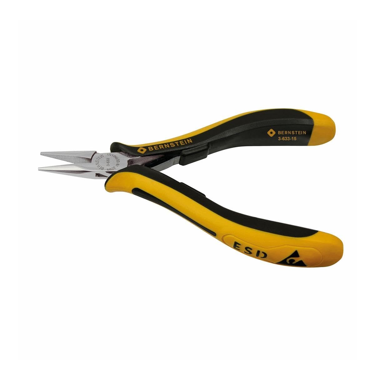 Bernstein Werkzeuge Classic Cline 3-633-15 Long Nose Pliers 120 mm with Short Jaws Conductive