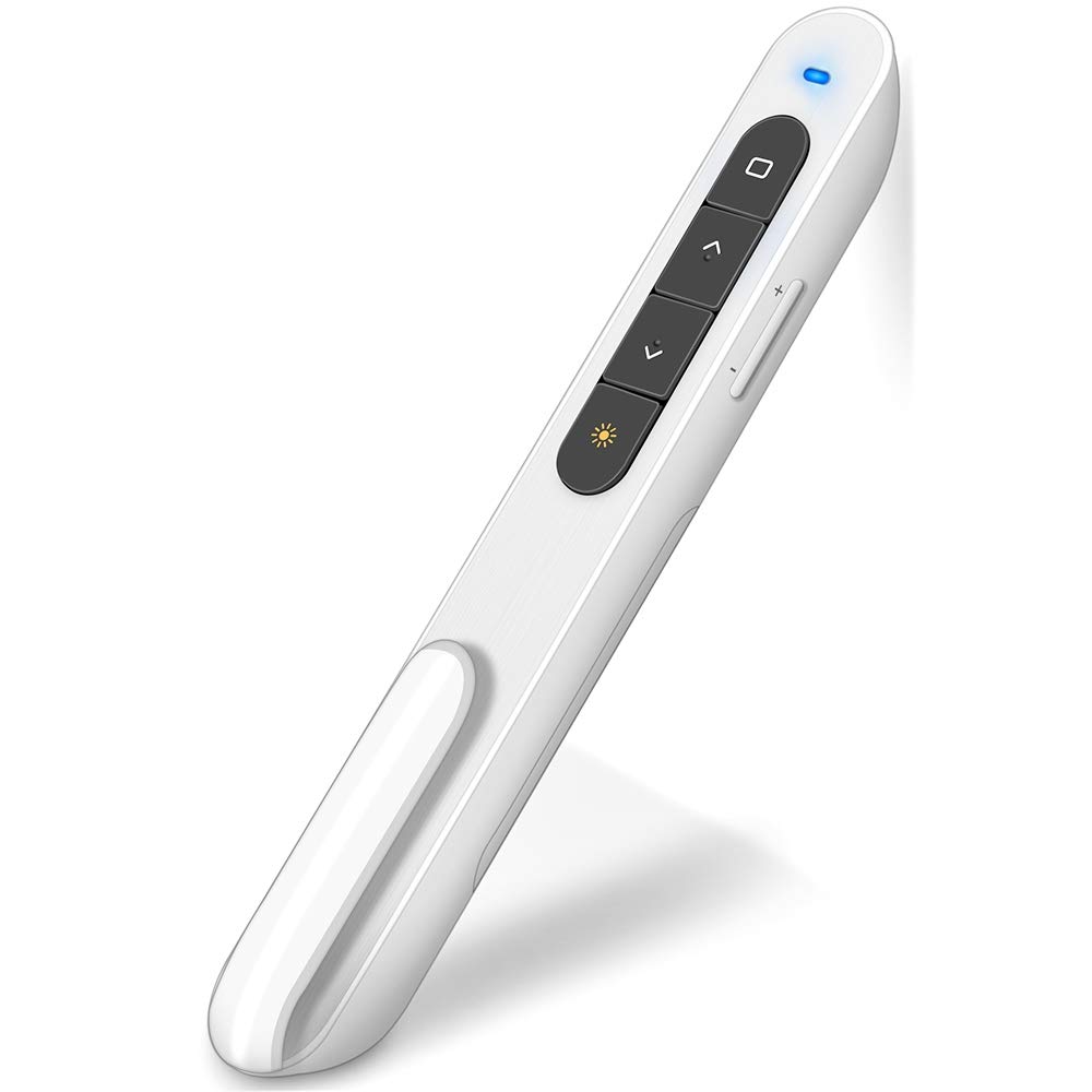 DinoFire Wireless Presenter, Hyperlink Volume Control Presenter RF 2.4GHz PowerPoint Clicker Presentation Remote Control