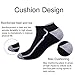 Shinno Mens Athletic Ankle Socks Low Cut Cushioned Mesh Breathable Sports Tab Socks（6 Pack）