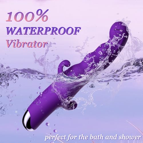 Vibrator, Adult Toys Vibrators for Women, G spot Dildo Rabbit Vibrator Wand with Clitoral Sex Stimulator, Waterproof Mini Vibrator Vibradores, Sex Toys for Women Couples Sexual Pleasure Tools…
