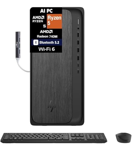 Amazon.com: HP OmniDesk Desktop Computer PC| AMD Ryzen 5 8500G(Up