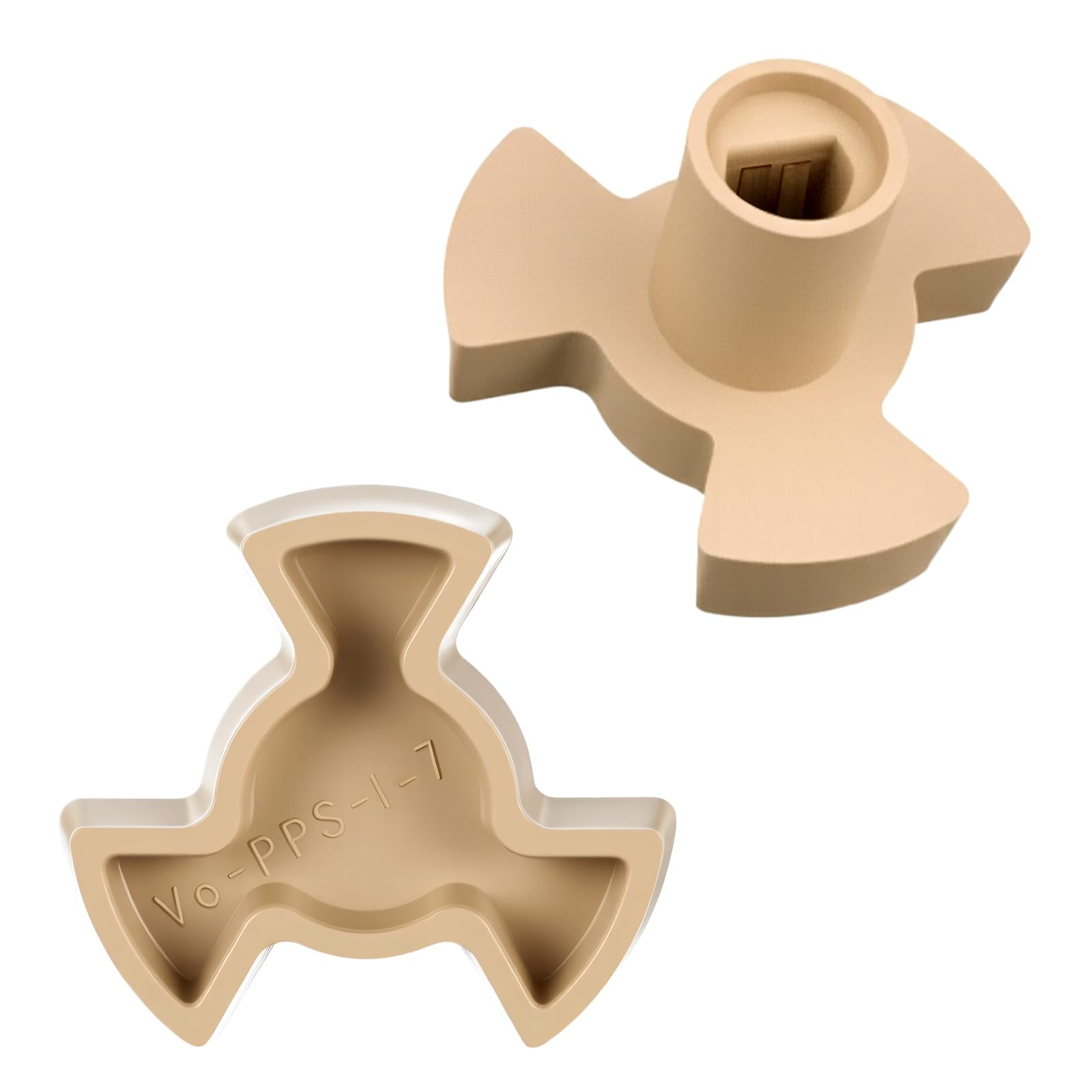 Photo 1 of 2 PCS Microwave Turntable Coupler, Microwave Oven Turntable Roller Guide Support Glass Tray Drive Coupling Replacement, Microwave-Oven Roller Guide Support for Microwaves Plates Shaft Length 0.59inch