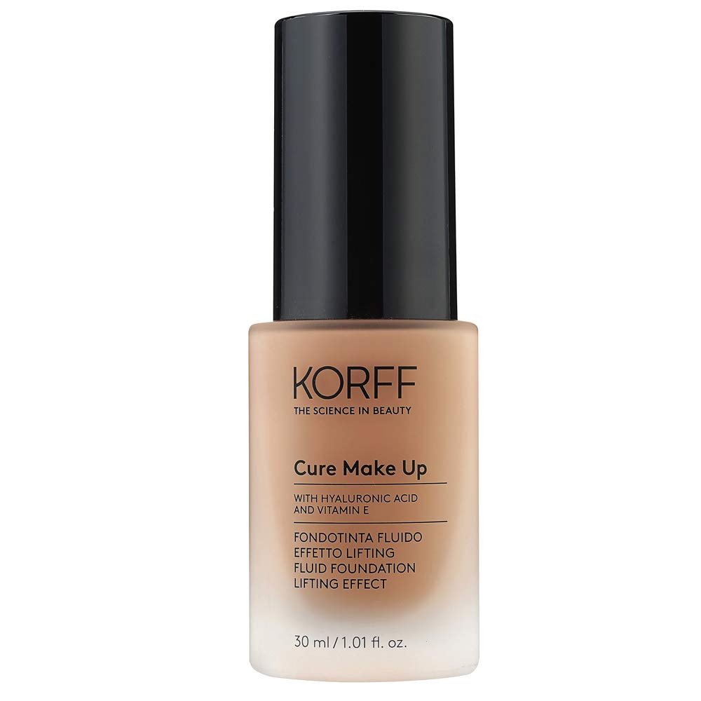 Korff Fluid Foundation Lifting Effect, Anti-Aging Formula with Hyaluronic Acid, Silky Texture 06, 30ml