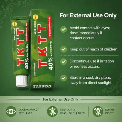 Tattoo Numbing Cream, Safe on Broken Skin | Extra Strength Fast-Acting Pain Relief for Tattoos, Microneedling, Waxing, Injections | Steroid-Free, Professional-Grade 2pcs*10g