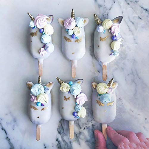 NUOMI Ice Pop Molds Silicone Popsicle Makers, BPA Free Trays, 4-cavity, Great for Cakesicles!