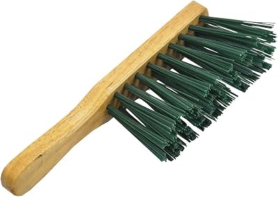 Faithfull FAIBRHANDSTI Stiff Green PVC Hand Brush 275mm 11in Banister Sweeping