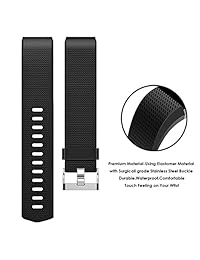 correa para reloj Kutop, de silicona blanda de gel de sílice, repuesto para reloj deportivo, malla para Fitbit Charge 2