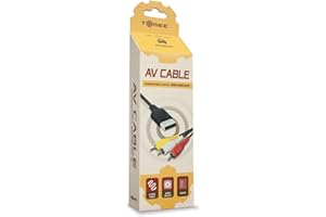 Hyperkin Dreamcast AV Cable, Composite, Male-to-Male, 3-Pin, 100 MHz, 5V DC, Braided Nylon, Game Cable