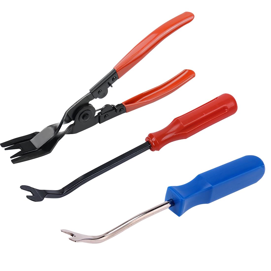 3 PCS Upholstery and Construction Staple Remover Tack Puller Nail Remover Tools,Heavy Duty Tack Remover,for Remove Staple in Furniture Wooden