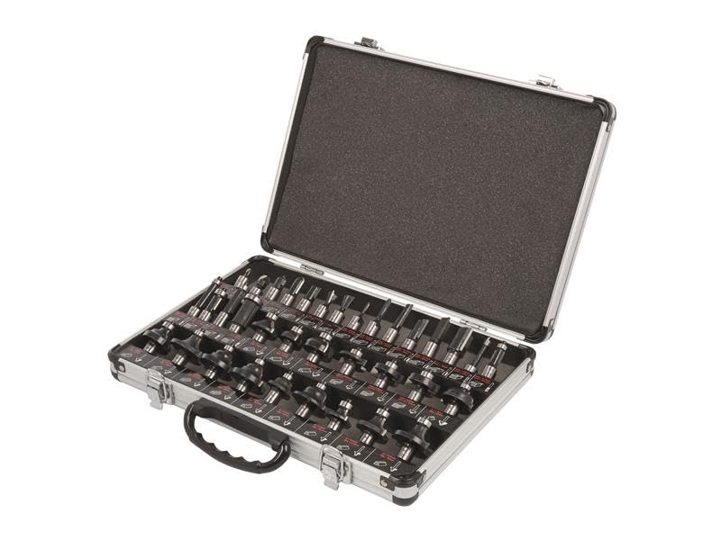 Trend 35 Piece Router Bit Starter Set, 1/2 Inch Shank, Tungsten Carbide Tipped, Aluminum Case Included, SET/SS35X1/2TC
