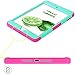 iPad Mini 4 Case, iPad Mini 4 Retina Case, BENTOBEN Anti-Slip Shock-Absorption Silicone High Impact Resistant Hybrid Three Layer Armor Protective Case Cover for iPad Mini 4 (Mint Green/Rose Red)