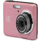 KODAK PIXPRO FZ45 16MP Compact Digital Camera, 4X Optical Zoom, AA, Pink | 1080p Full HD Video, 27mm Wide Angle Lens, 2.7 Inch LCD, Point and Shoot, Digicam, Travel and Family Photos