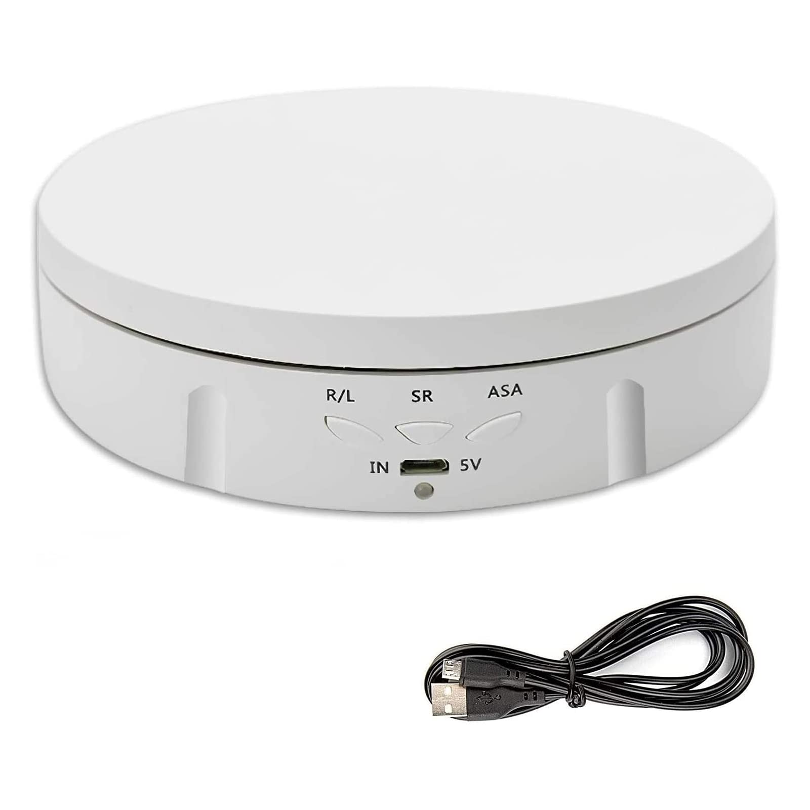 Rotating Display Stand, 360 Degree Electric Rotating Turntable, Ultra-Quiet Motorized Rotating Display Stand for Display Jewelry, Watch, Digital Product,3D Models Collectibles - 10kg Load Bearing