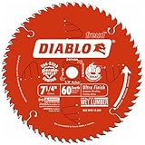 Freud D0760X Diablo Ultra Finish Saw Blade ATB 7-1/4-Inch by 60t 5/8-Inch Arbor