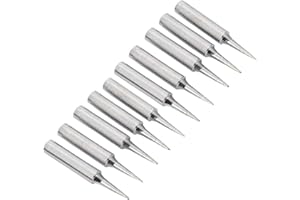 Saipor 10pcs 900M-TI Soldering Iron Tips Solder Iron Replacement Tip for 900M Station Tool for Hakko, TENMA, ATTEN, Quick, Ao